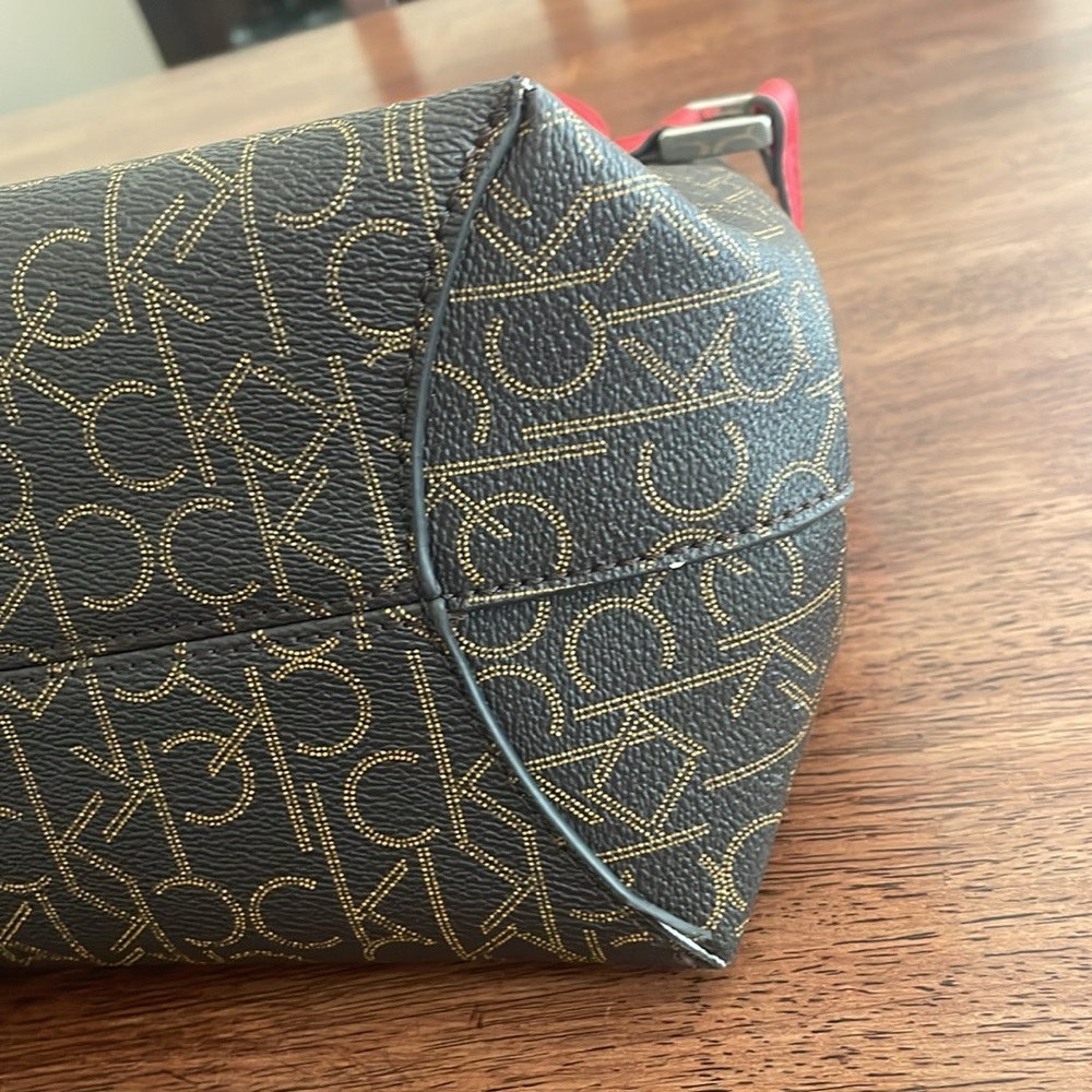 Calvin Klein logo satchel purse - Picture 3 of 16